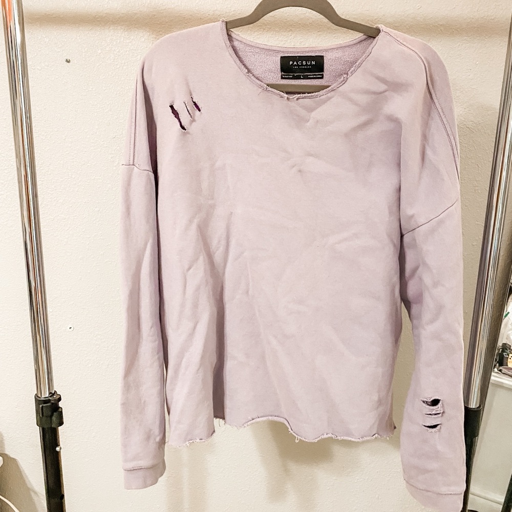 Pacsun Distressed Crewneck